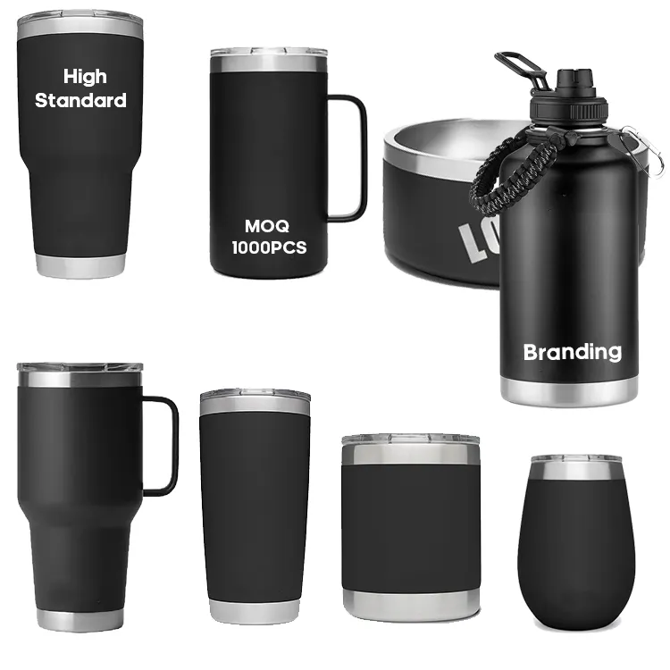 18/8 Stainless Steel New Materials Only Thick Wall Vacuum Insulated Stainless Steel Tumblers Coolers Cups Item code: YEtys