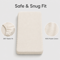 Ensemble de literie pour bébé 100% coton mousseline, couverture en mousseline douce personnalisée, draps de lit pour bébé, fournisseur de literie pour nouveau-né