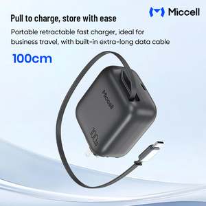 <span class=keywords><strong>Chargeur</strong></span> universel à charge rapide Miccell pour iPhone avec câble USB, <span class=keywords><strong>chargeur</strong></span> de téléphone portable haute vitesse portable pour téléphones et ordinateurs portables - Product Image 3