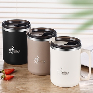 Vaso de <span class=keywords><strong>café</strong></span> de acero inoxidable 304 elegante al por mayor con mango duradero para <span class=keywords><strong>café</strong></span> caliente o helado - Product Image 2