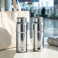 Tasse chauffante électrique de voyage 520 ml, usage personnel, contrôle de température 100°C, bouilloire électrique portable à chauffage rapide