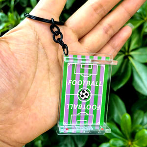 Llavero 3D <span class=keywords><strong>de</strong></span> Campo <span class=keywords><strong>de</strong></span> Fútbol, Souvenir del Evento <span class=keywords><strong>de</strong></span> Fútbol 2026 en EE. UU., Canadá y México, Regalo Promocional, Llavero Acrílico para Aficionados - Product Image 3