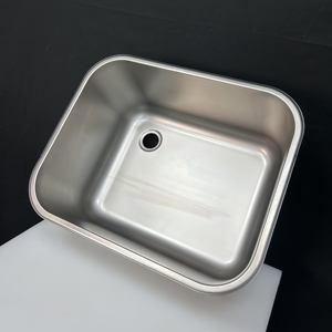 Fregadero de cocina bajo encimera cuadrado hecho a mano de acero inoxidable comercial VICTORY KITCHEN para suministros de Hotel y restaurante - Product Image 4