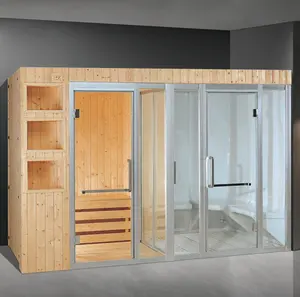 <span class=keywords><strong>Cabine</strong></span> de sauna <span class=keywords><strong>hammam</strong></span> avec salle de douche à vapeur Yakozzy pour hôtel en plein air, sauna portable - Product Image 1