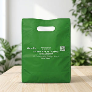 UKHI PBAT PLA Corn Starch Biodegradable And <b>Compostable</b> Eco Friendly D-Cut Carry <b>Bag</b> With 52 Microns and Customize Printing - Product Image 4