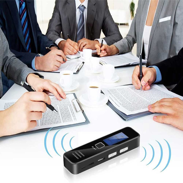 Digital Voice Recorder 3072kbps One-Key Recording Password Protection 134 Hours Recording MP3 Player for Lectures Meetings PQ139