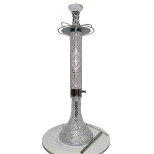 บารากุแบบอาหรับขนาด 74 ซม. ประดับเพชรเต็มตัว บารากุอลูมิเนียมอัลลอยด์คุณภาพสูง ผลิตด้วยมือ ประดับคริสตัล นาร์กีลา ท่อสูบบารากุระดับไฮเอนด์ สำหรับผู้ค้าบารากุชั้นนำ - Product Image 2