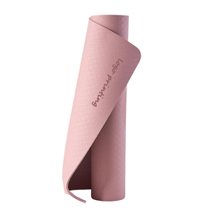 Tapete de Yoga de Caucho Natural con Logotipo Impreso, Ecológico, de Material TPE PU, Grueso, Impermeable, Antideslizante, para Ejercicio y Fitness - Product Image 1