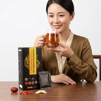 Thé de santé premium aux dix trésors de ginseng chinois, saveur rein, pour hommes et femmes, 15 sachets, 150g, boîte emballée