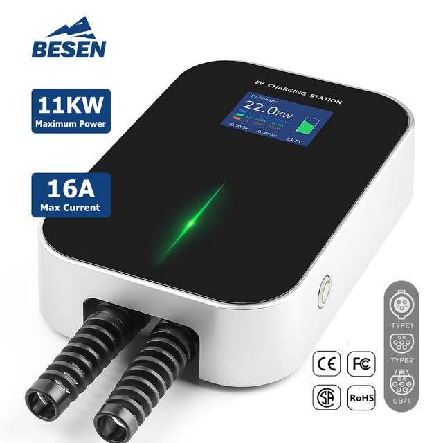 IEC 62196  Level 2 Wallbox Electric Car Charge Cable EV Charging Station 11kw Ev Charger