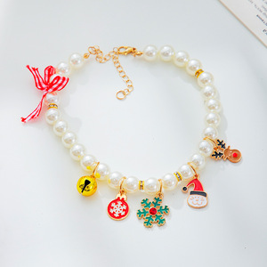 SSeeSY OEM ODM Vente en gros Colliers de luxe en perles, accessoires mignons de petite et moyenne taille, bijoux pour animaux de compagnie, pendentifs, colliers pour chats et chiens - Product Image 6