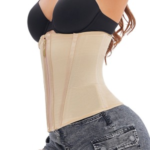 Corsetto Modellante in Latex per Donne - Chiusura con Cerniera e Gancetti, Shaper per Dimagrimento e Controllo Pancia, Rosa - Product Image 3