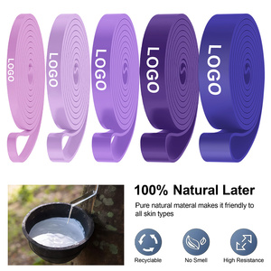 Custom Logo Resistance <b>Bands</b> Set 5 Levels with Carry Bag for Adult Fitness Training Portable Yoga Pilates Gym <b>Workout</b> Equipment - Product Image 2