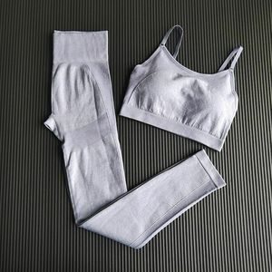 ชุดบราเล่นโยคะสำหรับผู้หญิง,2ชิ้นกางเกงเลกกิ้งกีฬาเลกกิ้งสปอร์ตบราเครื่องแต่งกาย - Product Image 1