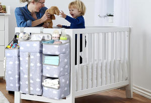 Organizador de Fraldas Suspenso para Berço, Organizador Espaçoso para Bebês Meninas/Meninos, Ideal para Trocador - Product Image 6
