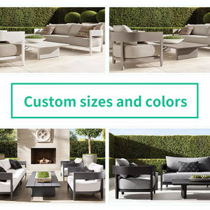 Luxury Modern Aluminum Outdoor Sofa Set for Garden Patio & Courtyard-Waterproof UV Resistant & Eco-Friendly - Product Image 4