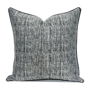 Housse de coussin classique en coton et Viscose, noir/blanc, design statique, pour la <span class=keywords><strong>maison</strong></span> - Product Image 1