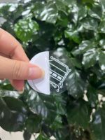 Étiquette transparente personnalisée vinyle PVC impression étiquette thé boisson tasse autocollant d'emballage bougie bouteille pot autocollant transparent avec logo