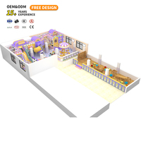 Équipement de terrain de jeu intérieur pour enfants, aire de jeux souple, trampoline, bac à sable, toboggan, structure d'escalade, parc d'attractions, écologique, en bois et en acier inoxydable