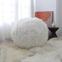 Luxe mousse rempli fausse fourrure paresseux canapé chaise doux et confortable grand poids soutien chambre salon paresseux sac canapé
