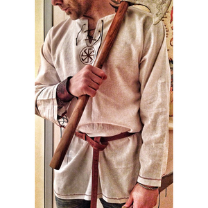 Chemises Médiévales en Coton et Lin pour Hommes, Blouse de Pirate Renaissance, Hauts Écossais Ghillie, Tunique de Mercenaire, Vêtements Ethniques, Tenue Viking - Product Image 3