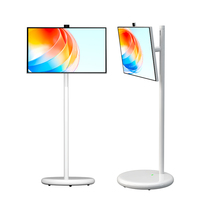 Pantalla de monitor de 32 pulgadas, pantalla táctil de señalización Digital, Android 15, 4 + GB 128, pantalla de TV inteligente, pantalla de monitor de TV portátil con cámara