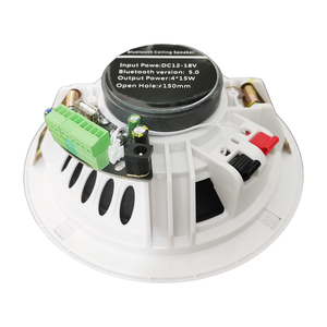 4*15W 1 Chính <span class=keywords><strong>2</strong></span> Cặp Trong Nhà Nền Âm Nhạc Hệ Thống Âm Thanh Stereo Không Dây Màu Xanh Răng 6 Inch Loa Trần Cho Nhà/Khách Sạn/Cửa Hàng - Product Image 6