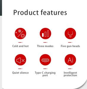 Pistol Pijat Berpemanas <span class=keywords><strong>Stimulator</strong></span> Otot 3 Kecepatan Terapi Pemanasan Pendinginan Nirkabel Pistol Pijat <span class=keywords><strong>Mini</strong></span> Portabel untuk Atlet - Product Image 5