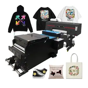 Jucolor Dtf Printer 60 Cm Met Xp600/I3200 Printkop Voor T-Shirt Dtf Direct Naar Film Printer Met Poeder Shake Machine