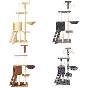 Wholesale Solid Wood Cat Tree House Tower Toy 5-Level Indoor Luxury Large for Cat Play Climbing - Product Image 2