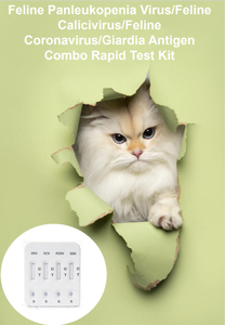 Kit de prueba rápida de antígenos Althea Feline Health Check 4 en 1 (FPV, FCV, FCOV, GIA) para diagnóstico veterinario en gatos - Product Image 2