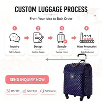 Valise et sac de voyage à roulettes à deux roues, personnalisable avec logo, en PVC et PU imperméable, léger, avec couleur personnalisée