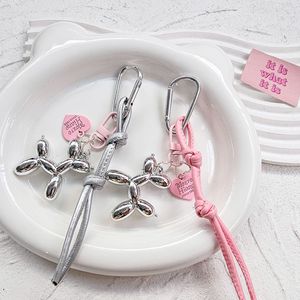 Goreal 2025 mới đến Phụ nữ túi chuỗi hợp thời trang Chic da bện bóng dễ thương bé nhỏ con chó Keychain túi quyến rũ - Product Image 5