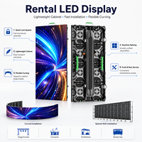 Écran LED modulaire pour extérieur et intérieur, écran LED de scène P2.6 P2.97 P3.91, droit ou incurvé, location pour événements, mur vidéo