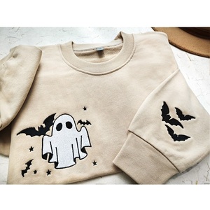 Felpa di Halloween camicia fantasma ricamata fantasma piccola stagione - Product Image 4