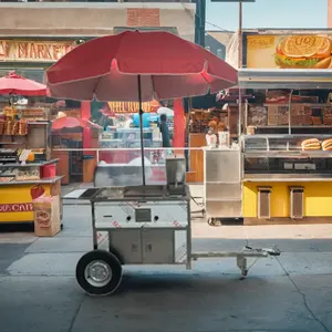 Carrinho de cachorro-quente chinês para café, mini carrinho completo personalizado de qualidade para bicicleta elétrica, oferta de alta qualidade, carrinho de cachorro-quente