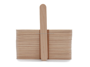 ไม้กดลิ้นแบบใช้แล้วทิ้ง ไม่ผ่านการฆ่าเชื้อ  ไม้พายสำหรับทา<span class=keywords><strong>แว็</strong></span><span class=keywords><strong>ก</strong></span><span class=keywords><strong>ซ์</strong></span> และไม้สำหรับงานฝีมือ <span class=keywords><strong>ขน</strong></span>าด 140*16*1.6 มม. สำหรับ<span class=keywords><strong>ก</strong></span>ำจัด<span class=keywords><strong>ขน</strong></span> - Product Image 1