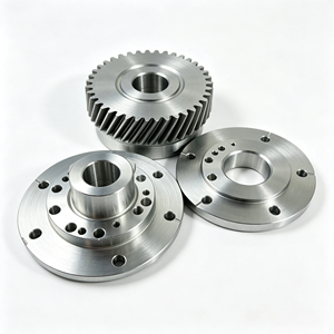 Engranajes Helicoidales y Piezas de Brida de Acero Inoxidable Mecanizadas a Medida, Componentes de Transmisión de Alta Precisión con Torneado y Fresado CNC - Product Image 2