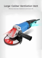 Meuleuse d'angle électrique filaire 1200W, très vendue, puissance professionnelle, diamètre de disque 150mm, excellente qualité pour le polissage, 220V.
