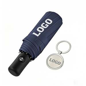 Parapluie pliant personnalisé avec logo, parapluie léger toutes saisons pour la vente en gros, cadeau promotionnel d'entreprise de haute qualité - Product Image 1
