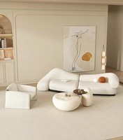 Canapé modulable simple et créatif pour salon, salon de beauté ou réception