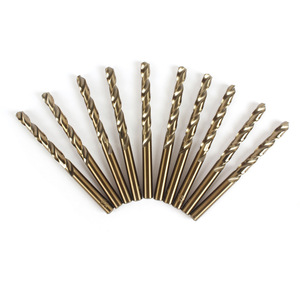 Jeu de forets hélicoïdaux Botian, 10 pièces, finition dorée, tige droite, pour perçage du métal - Product Image 2
