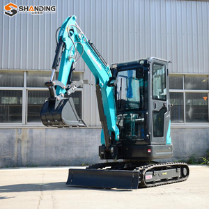 Mini excavadora SHANDING de 1.5 y 2 toneladas con motor Kubota, control piloto, certificación CE y EPA, excavadora pequeña. - Product Image 3