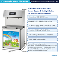 Dispensador de Agua Fría y Caliente Inteligente de Acero Inoxidable con Compresor de 5L, Filtro RO de 5 Etapas, Independiente, para el Hogar