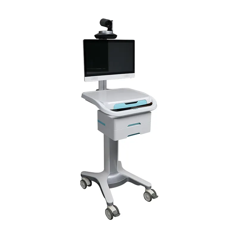 SONKAホットメディックデバイスTelehealth Glucomet Machine KoriaHDビデオAbsプラスチック遠隔医療2引き出しプラスチック医療カートSK-T100