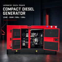 Moteur diesel Isuzu 50Hz 1500 tr/min 15kW 18kW 20kW 24kW 25kW 30kW 40kW d'origine japonaise, générateur diesel Isuzu