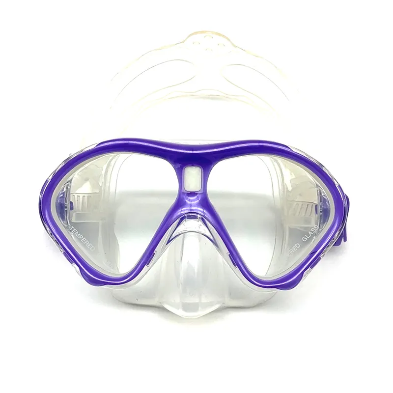 Mascherina subacquea per bambini prezzo di fabbrica luminosa ragazza ragazzo junior maschera per immersioni in apnea