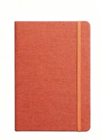 Carnet A5 personnalisable avec logo, reliure en lin, couverture rigide en tissu pour papeterie