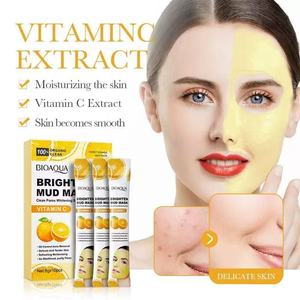 Mascarilla Facial de <span class=keywords><strong>Arcilla</strong></span> del Mar Muerto con Vitamina C y Pepino, 8g, Limpieza Profunda y Blanqueadora <span class=keywords><strong>para</strong></span> <span class=keywords><strong>la</strong></span> Piel, Disponible en Stock - Product Image 2