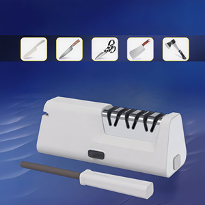 Aiguiseurs de couteaux électriques professionnels avec guides d'angle de précision Fentes à 4 étages Tige d'affûtage de couteaux cachés - Product Image 6